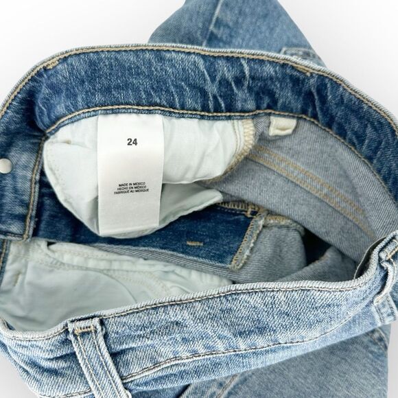 Favorite Daughter NWT The Jordie Super High Waist Cutoff Denim Shorts size 24 - Picture 8 of 9